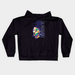 Ja Morant on WPAP style Kids Hoodie